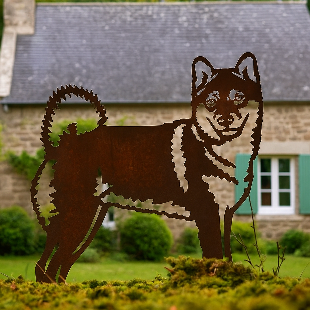 Shiba inu - statue de jardin - 51x50
