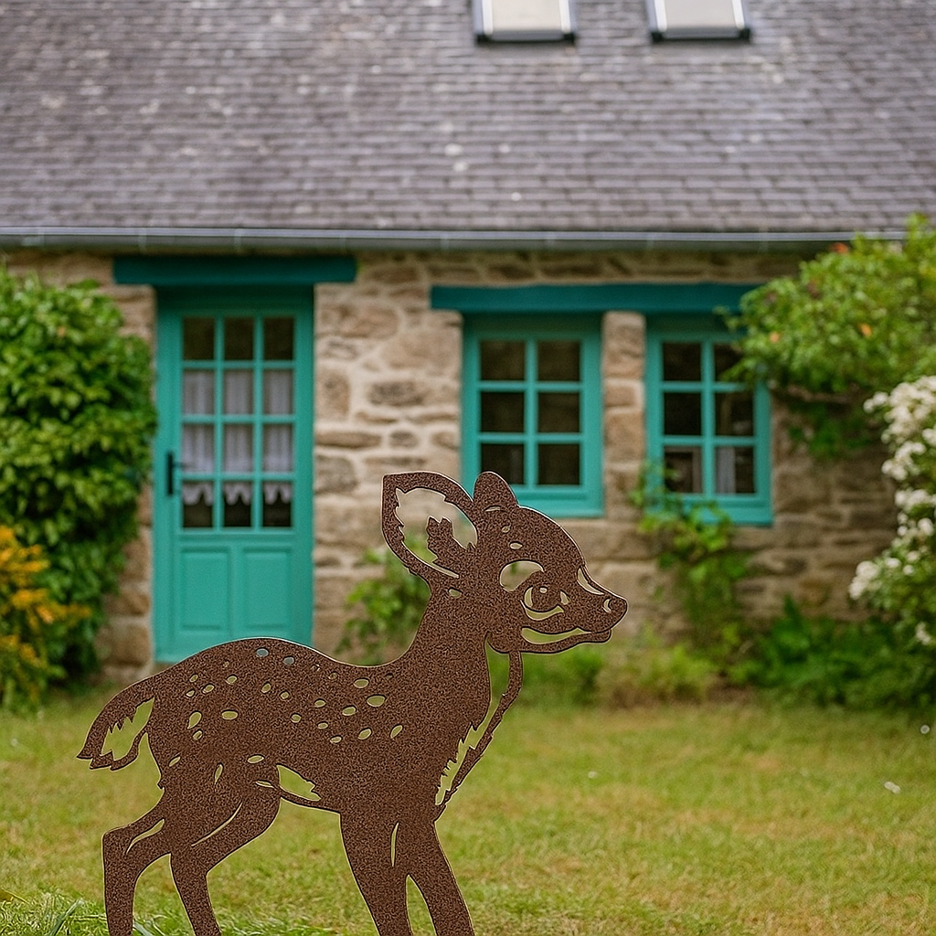 Chevreuil - statue de jardin - 57x53