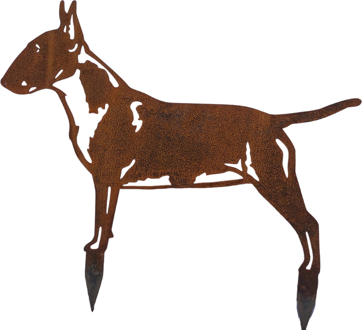Bull terrier - statue de jardin - 78x58