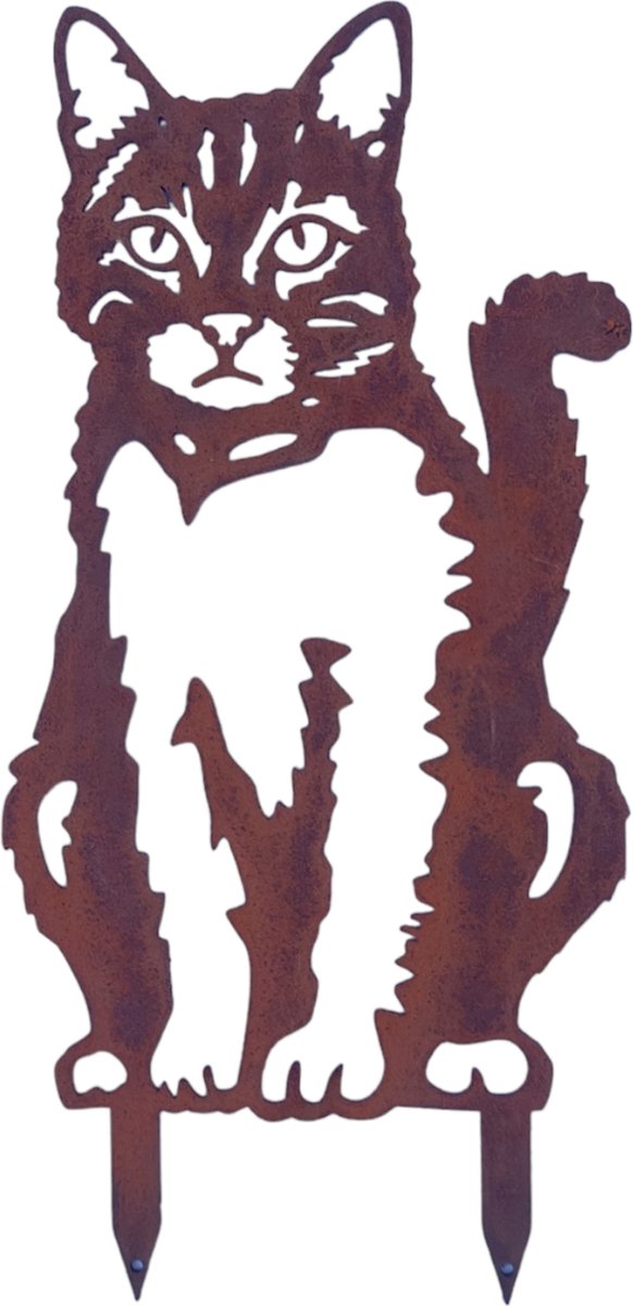 Chat - statue de jardin - 40x23