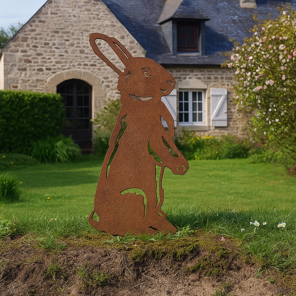 Lapin - statue de jardin - 45x23