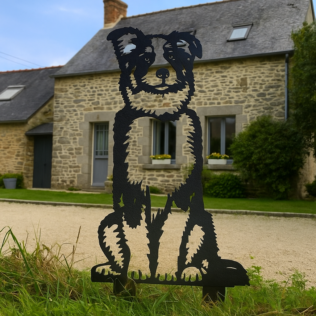 Berger australien - statue de jardin - 76x46
