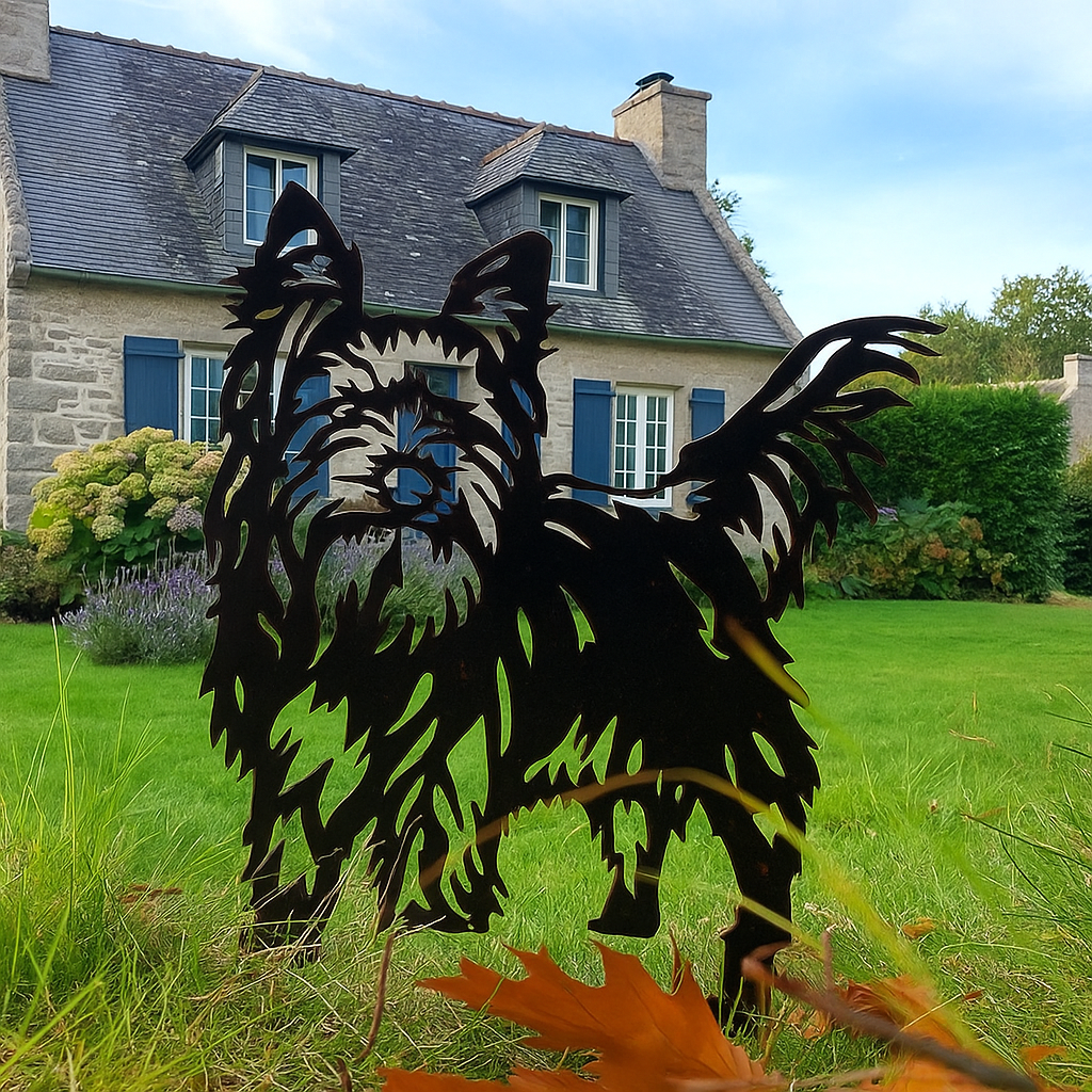 Yorkshire Terrier - statue de jardin - 40x40