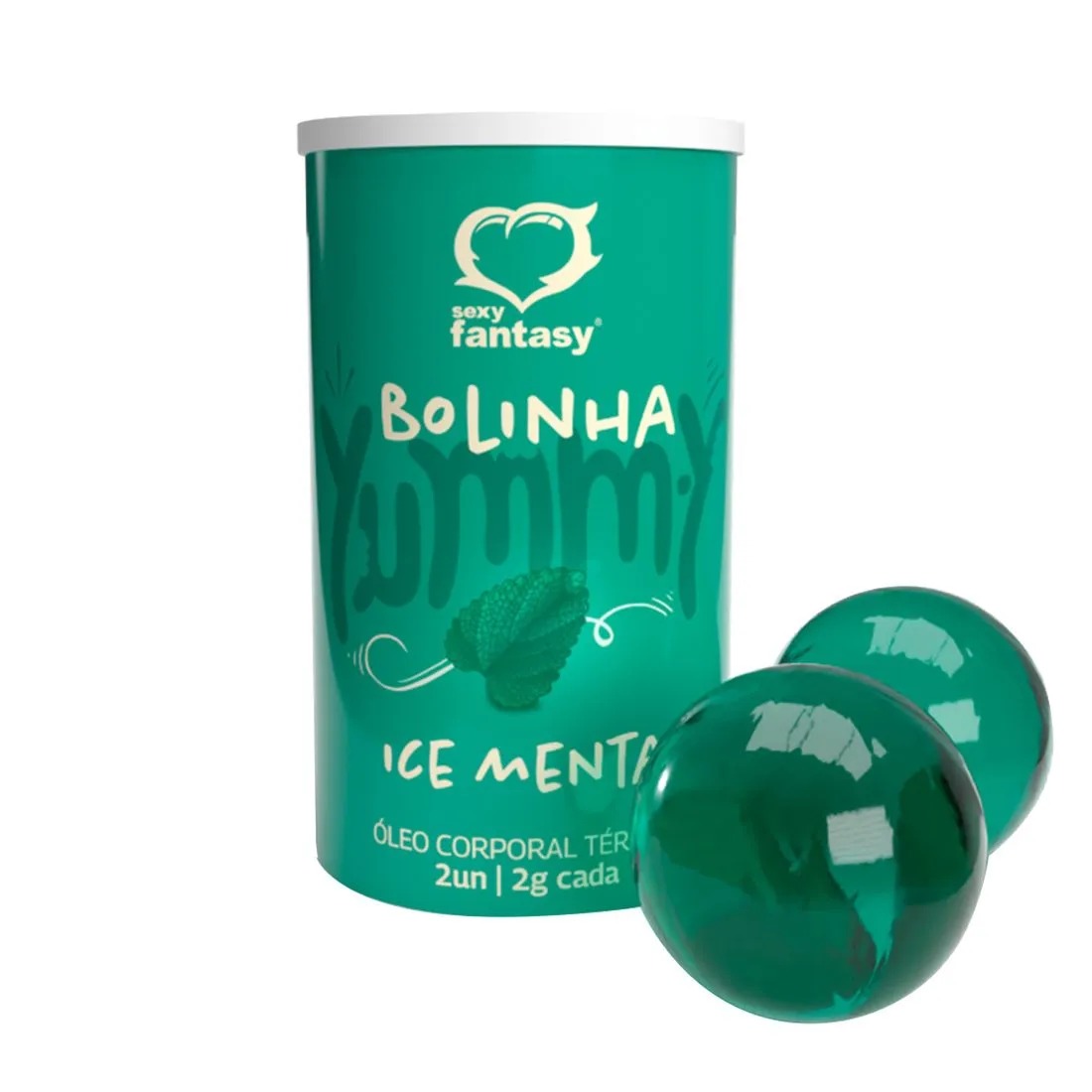 Yummy Bolinha Beijável Térmica com 2 Unidades de 2g Sexy Fantasy