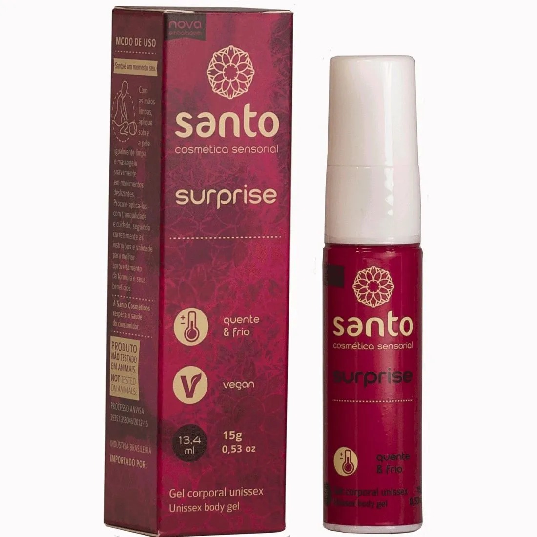 Surprise Gel Excitante Esquenta e Esfria 15g Santo