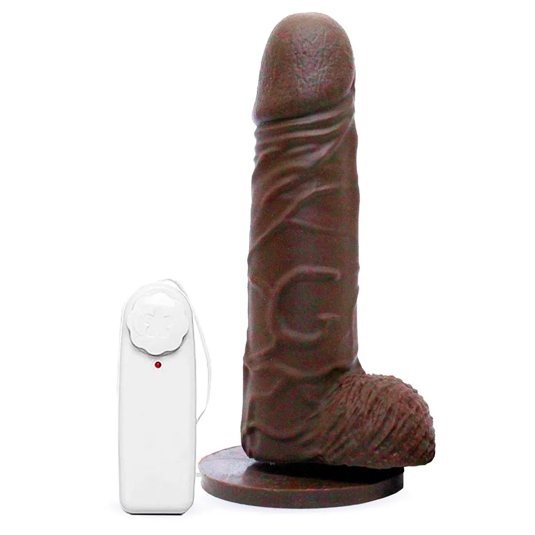 Prótese Realística com Vibro Ventosa e Escroto