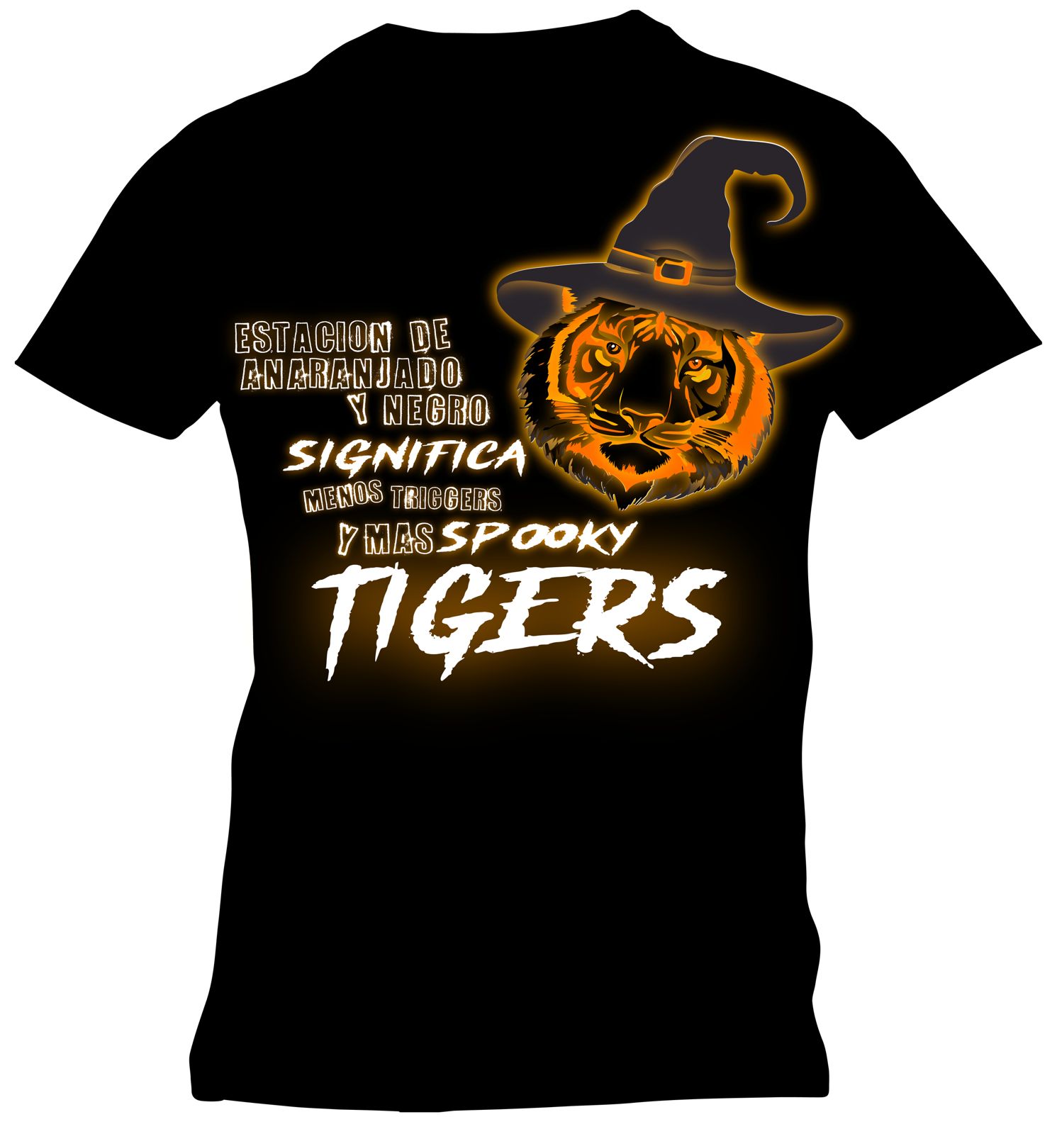 Spooky Tiger Halloween T-shirt