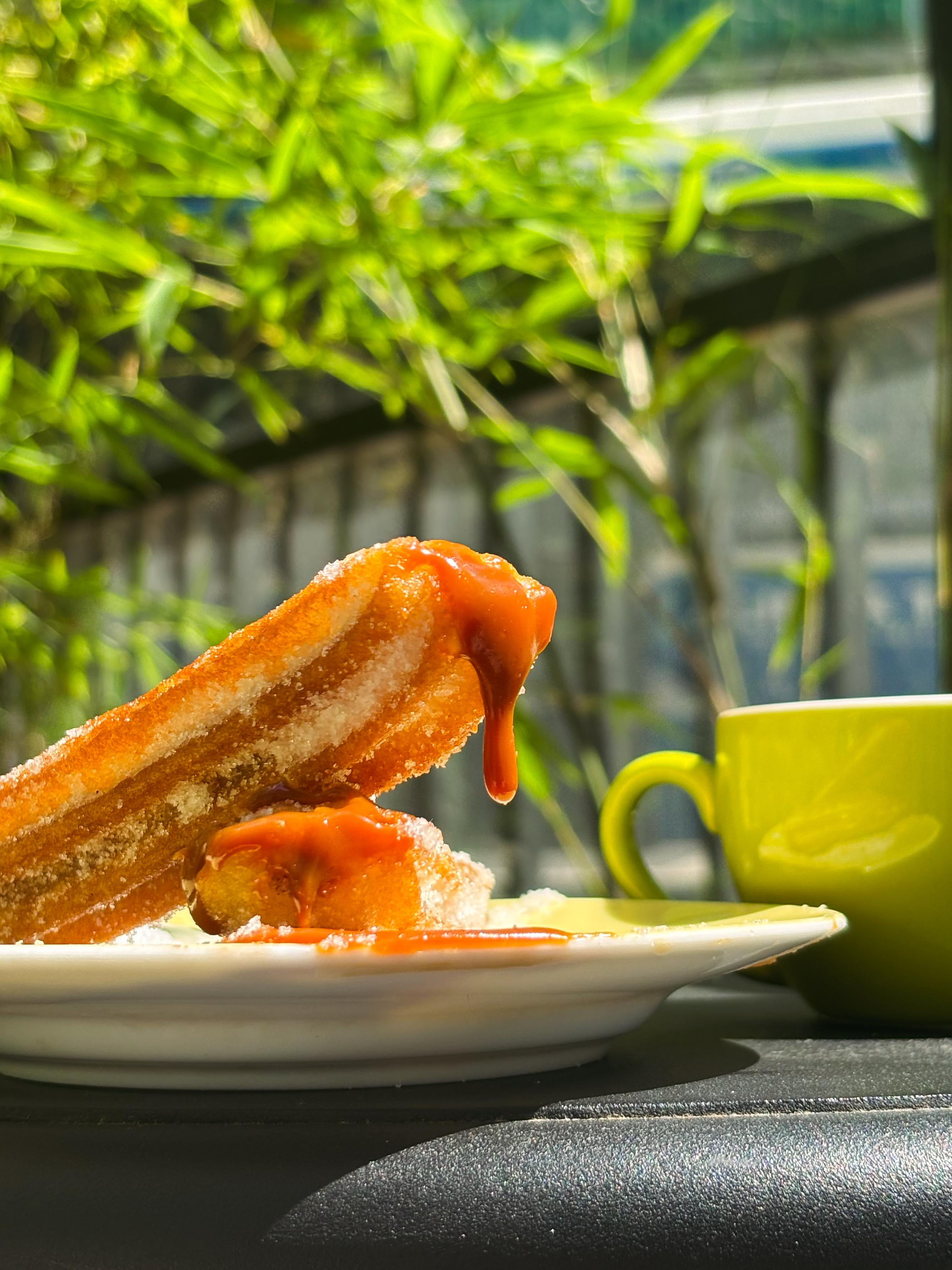 Churro relleno de Dulce de Leche