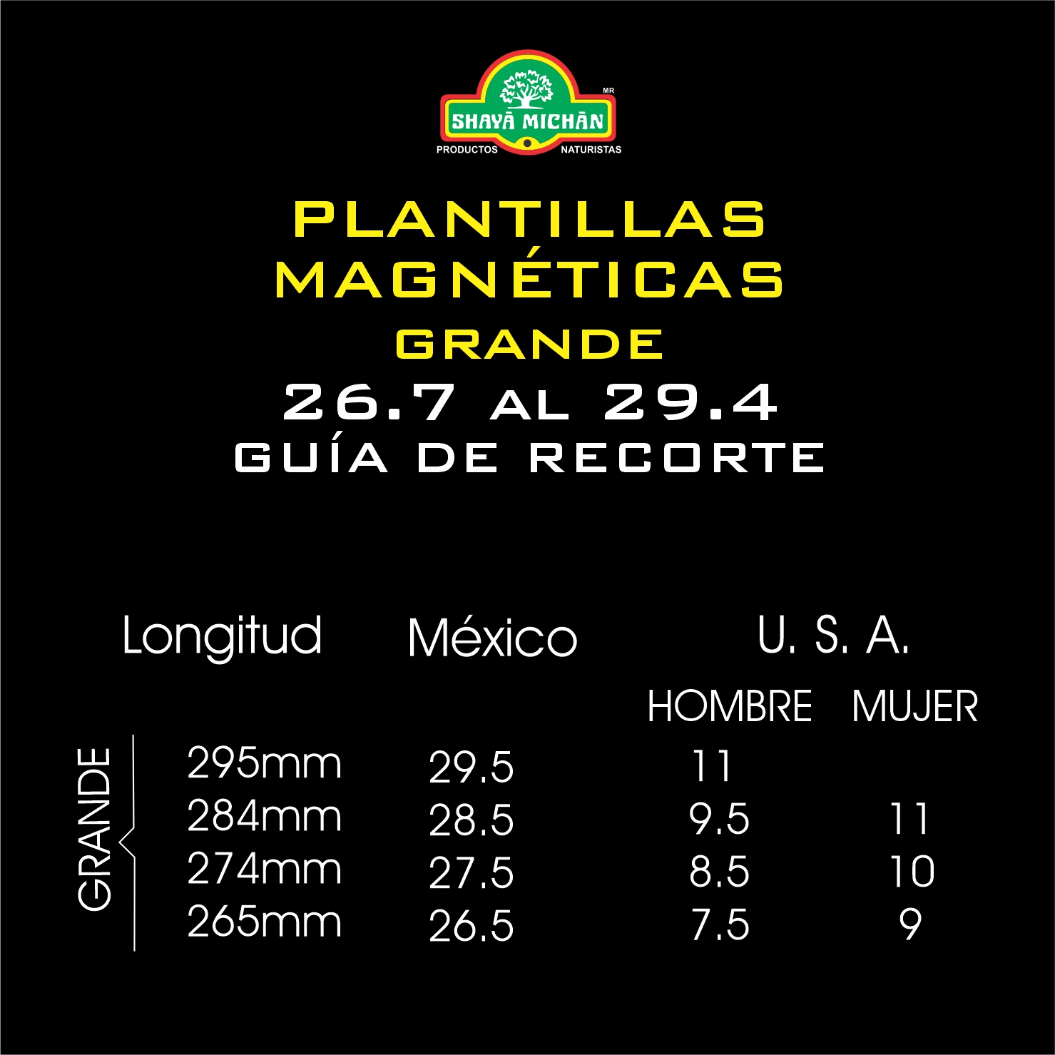 Plantillas Magnéticas Shaya Michan