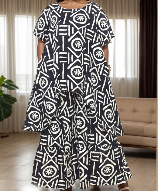 African Print Two-Piece Set