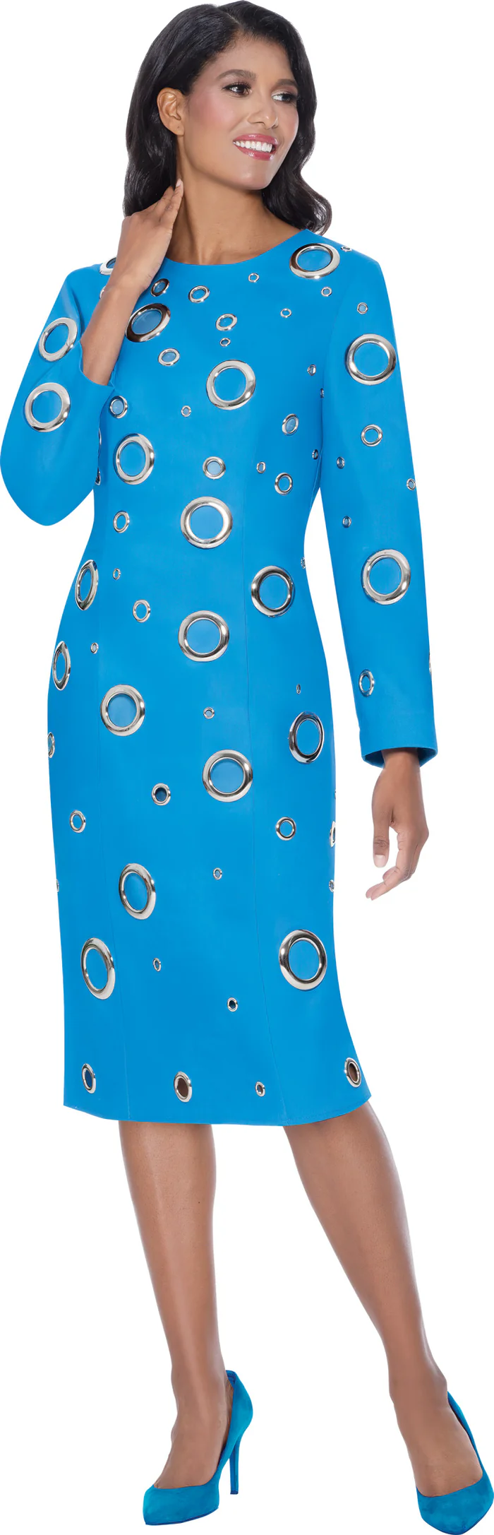 Blue Patterned Cookie Couture Dress