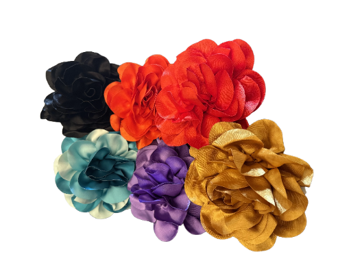 Eve's Satin Flower Clothes/Hair Clips