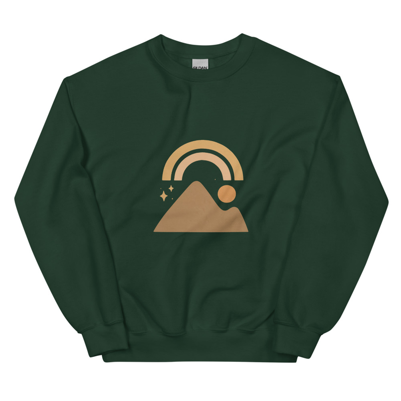 Mountain and Rainbow Sweatshirt