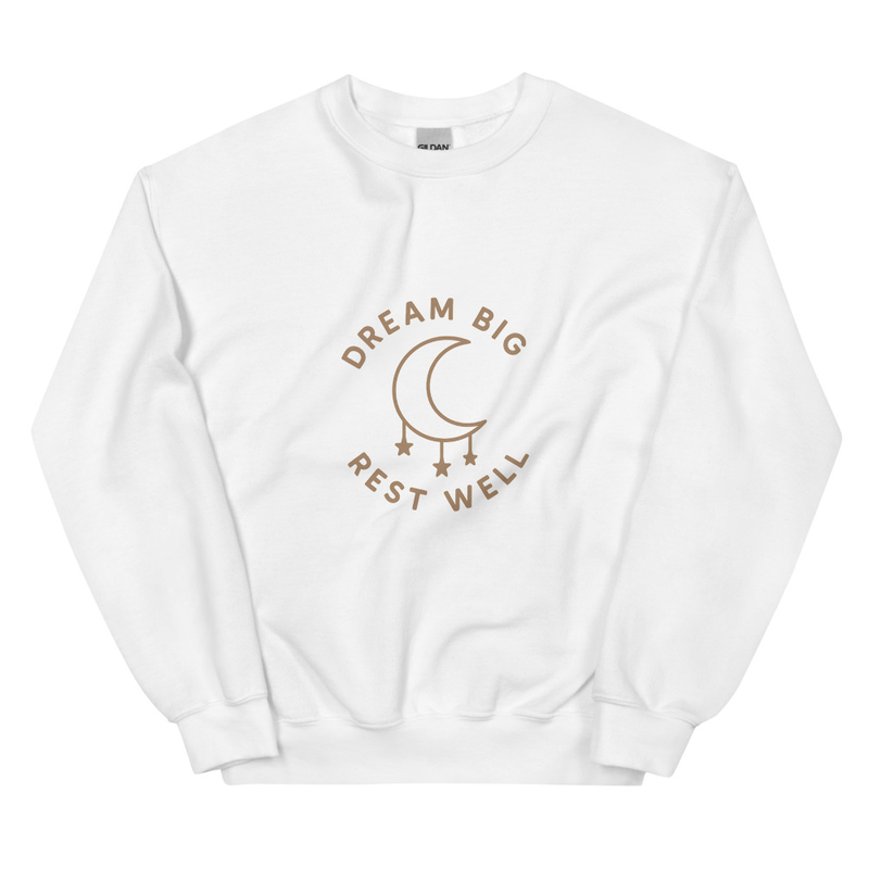 Dream Big Rest Well Charcoal Sweatshirt