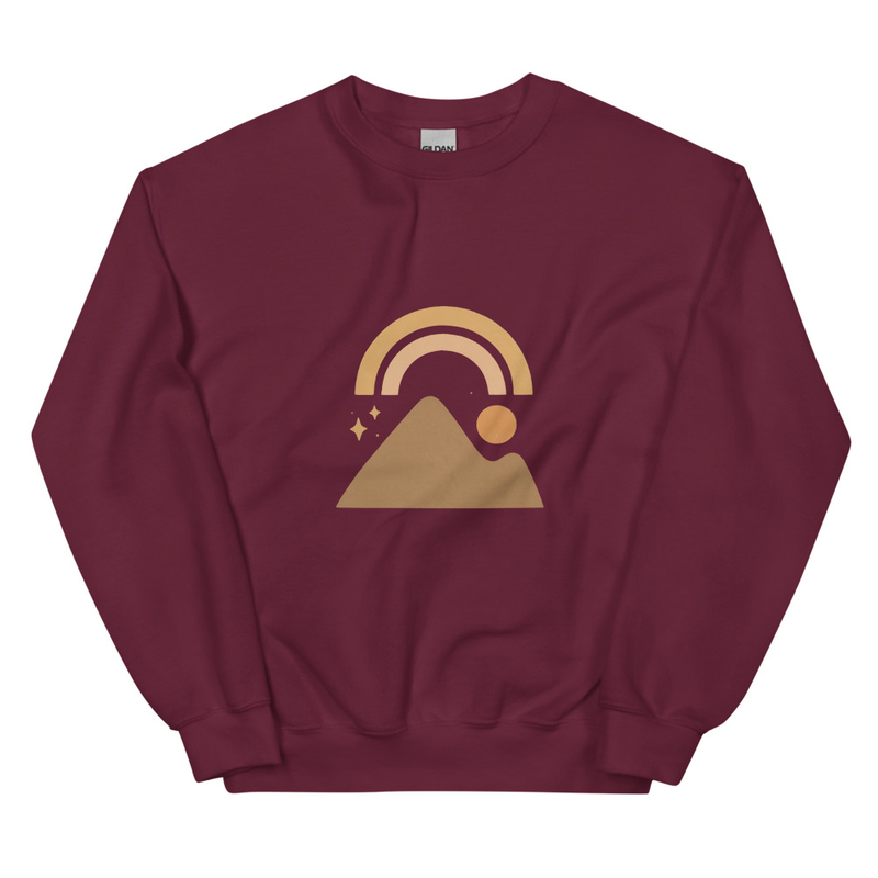Mountain and Rainbow Sweatshirt
