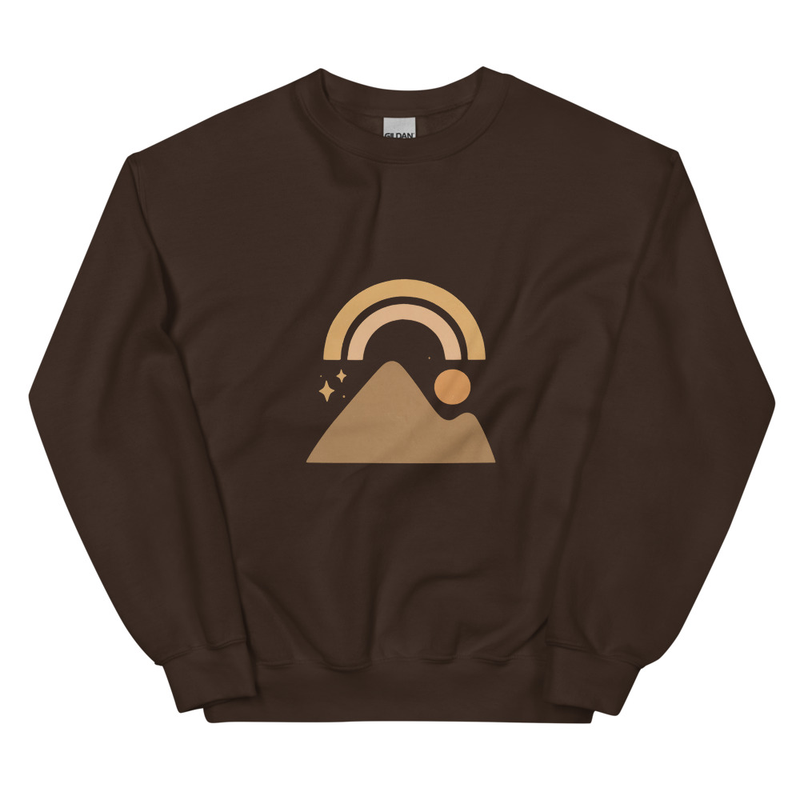Mountain and Rainbow Sweatshirt