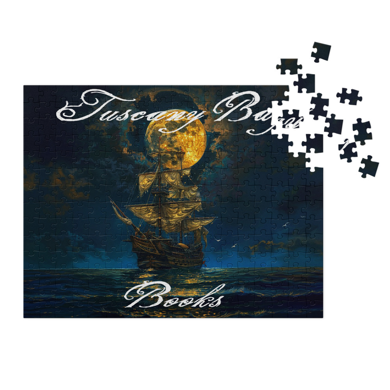 Tuscany Bay Books Jigsaw Puzzle w/Tin