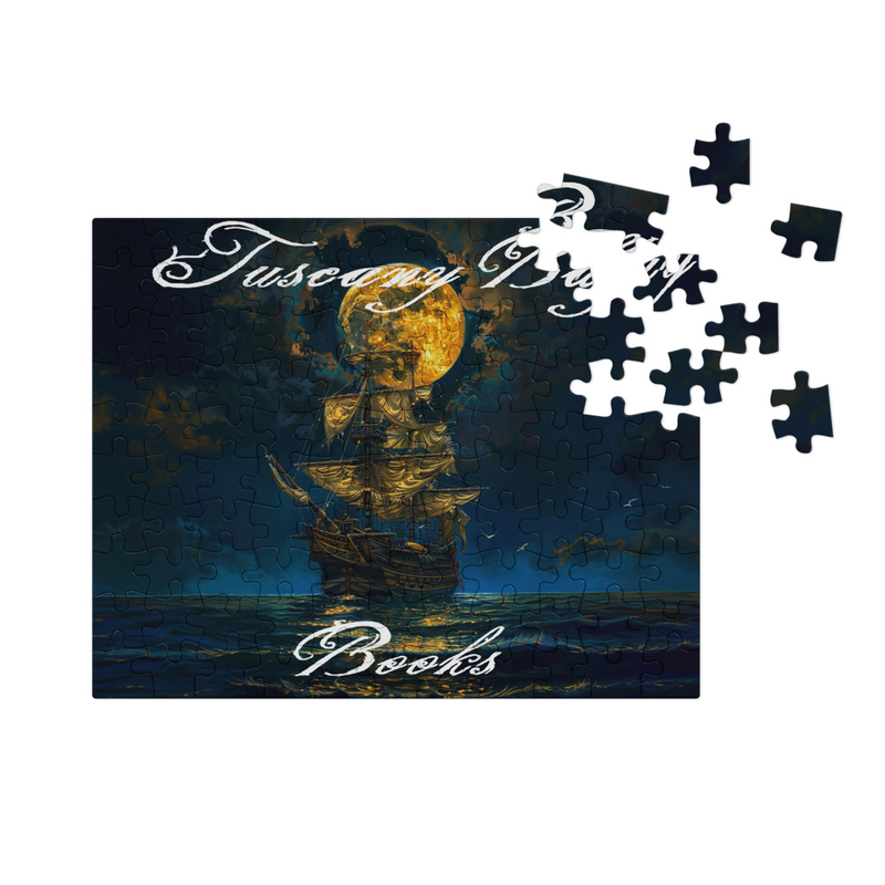 Tuscany Bay Books Jigsaw Puzzle w/Tin