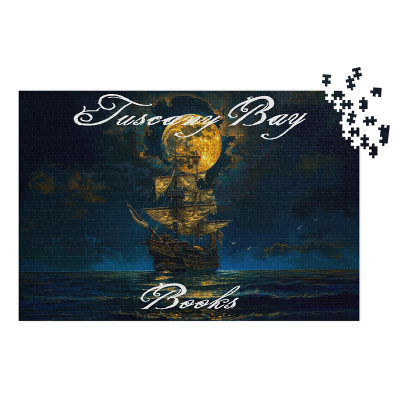 Tuscany Bay Books Jigsaw Puzzle w/Tin