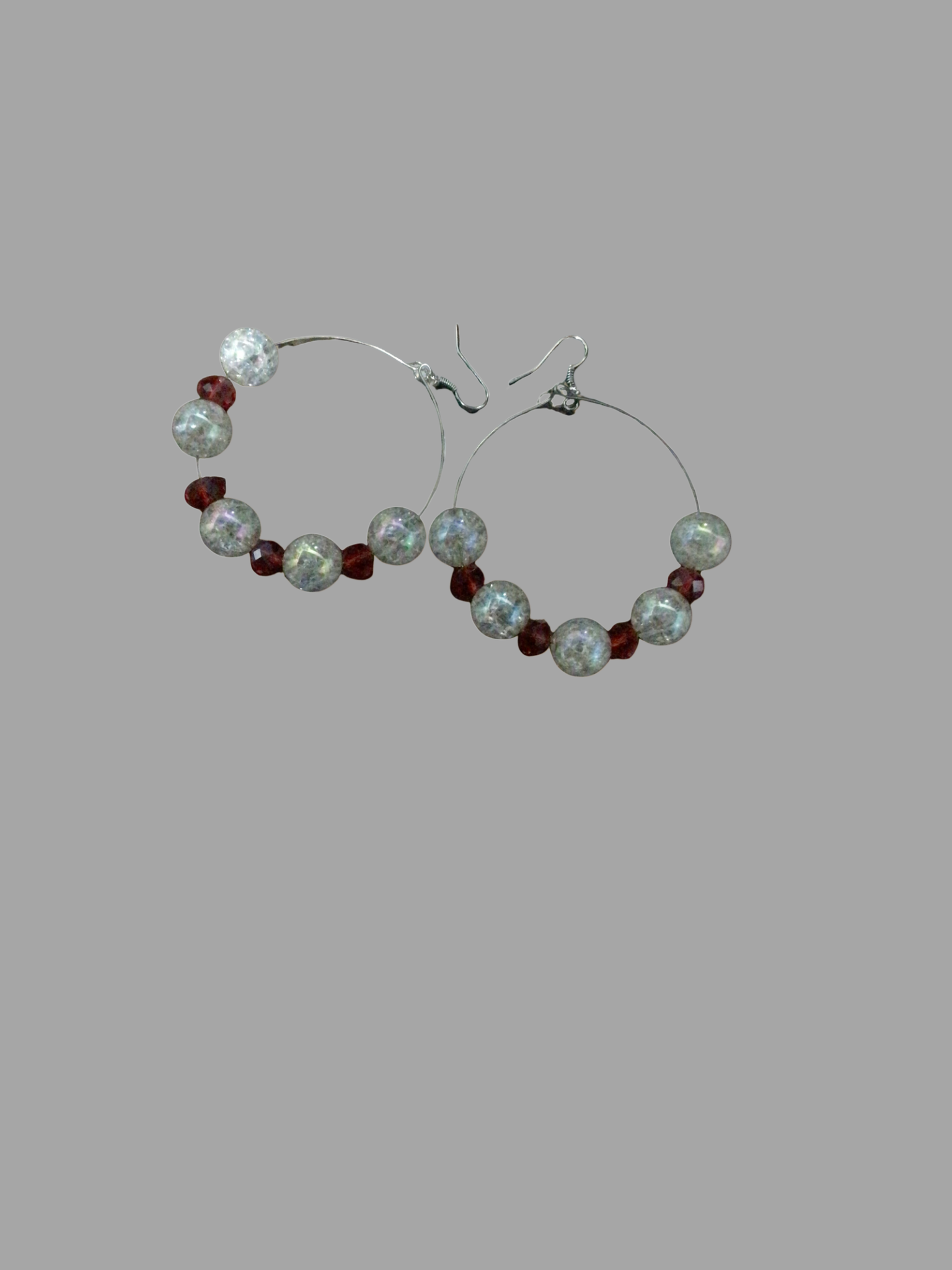 Beaded Hoop Earrings