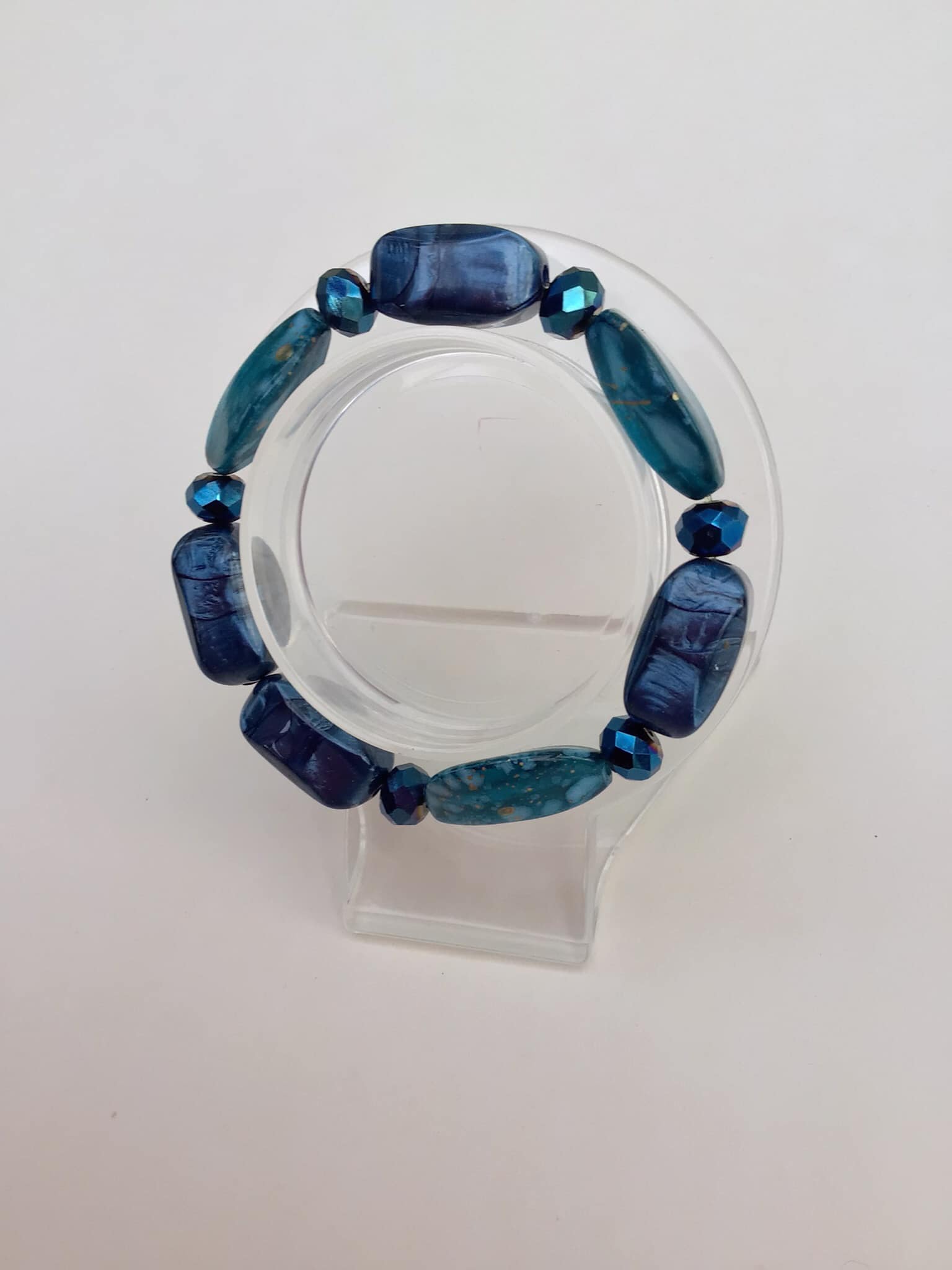 Blue Beaded Bracelet