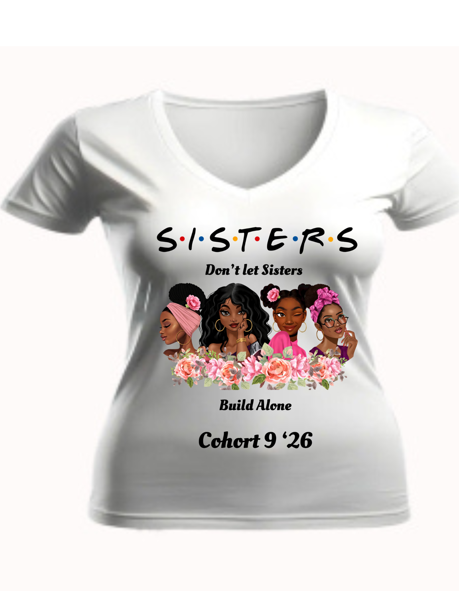 Sisters Cohort 9 '26 V-Neck T-Shirt