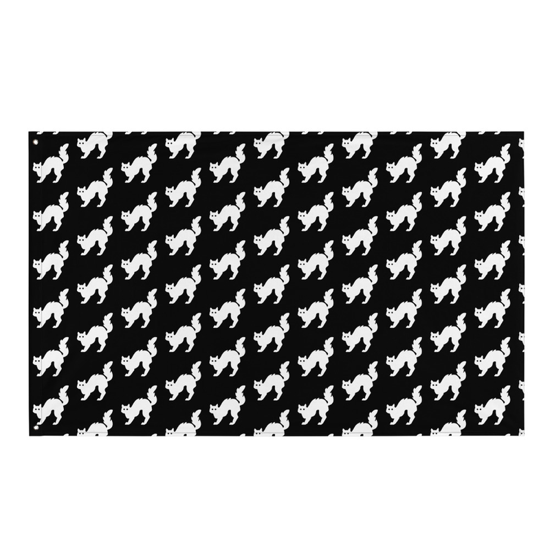 Spooky Cat Halloween Flag