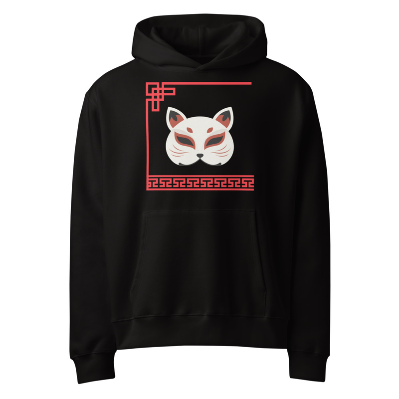 Mystic Feline / Oversized heavyweight hoodie