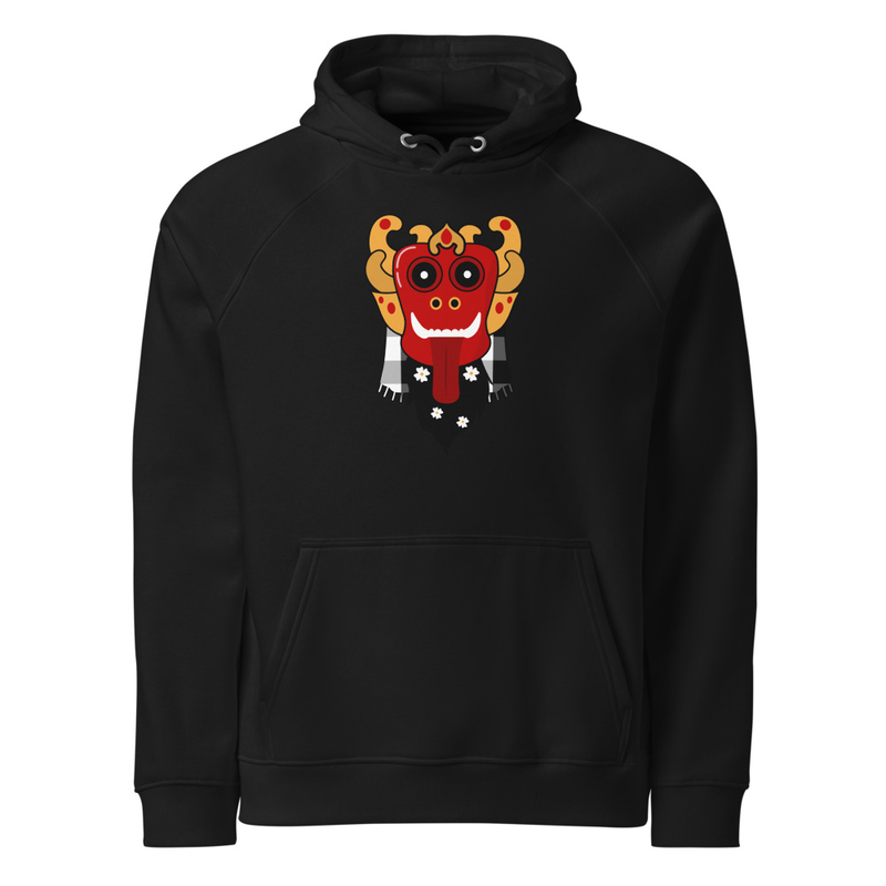 Red Oni Spirit Hoodie Unisex eco raglan
