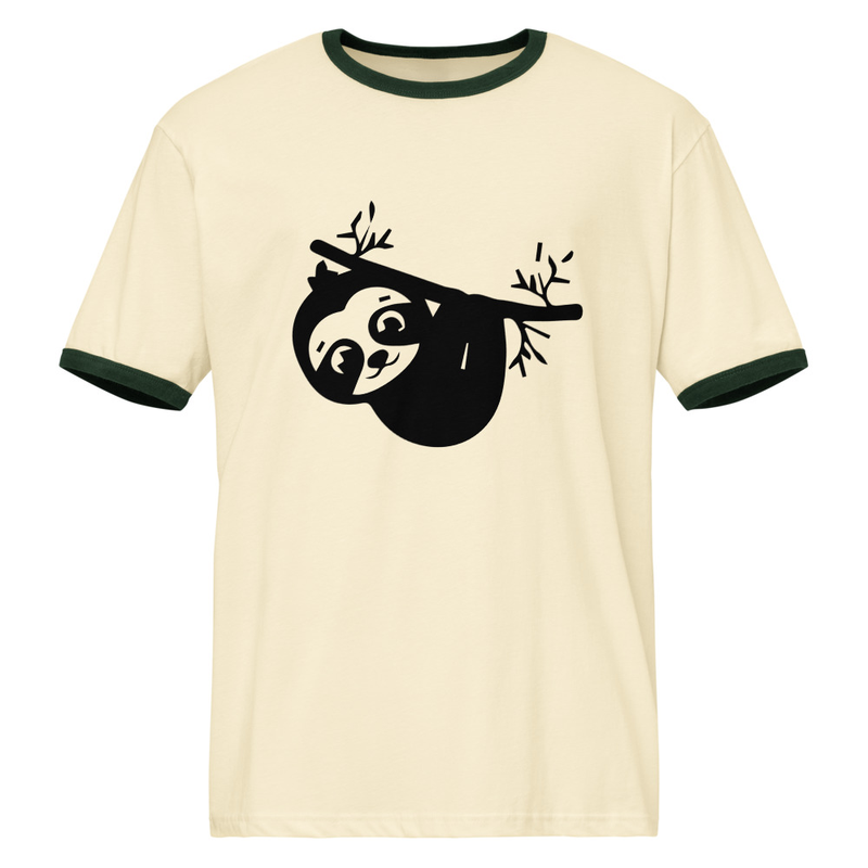 Sloth Mode: Activated / Unisex ringer t-shirt