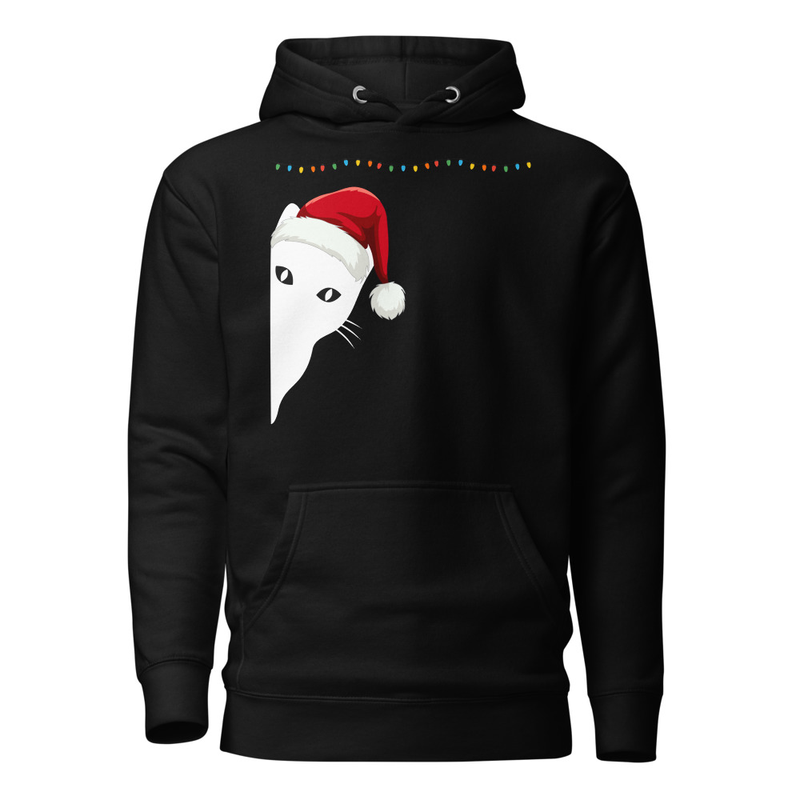 Cozy Cat Christmas Unisex Hoodie