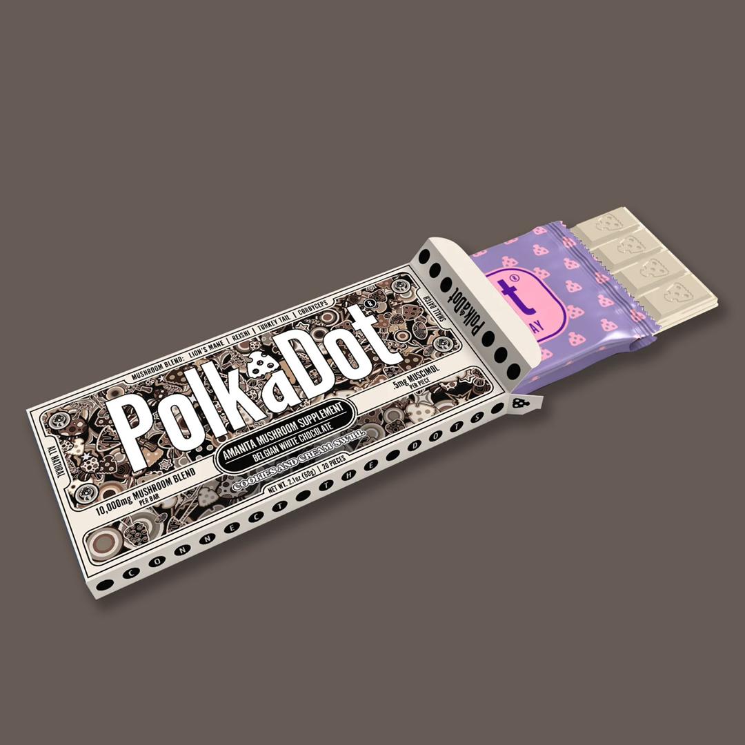 PolkaDot Mushroom Chocolate Bar