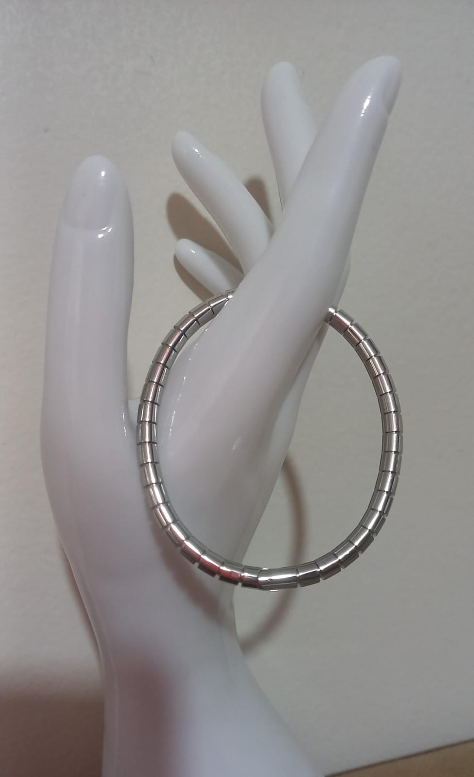 Brazalete Barriles plateado