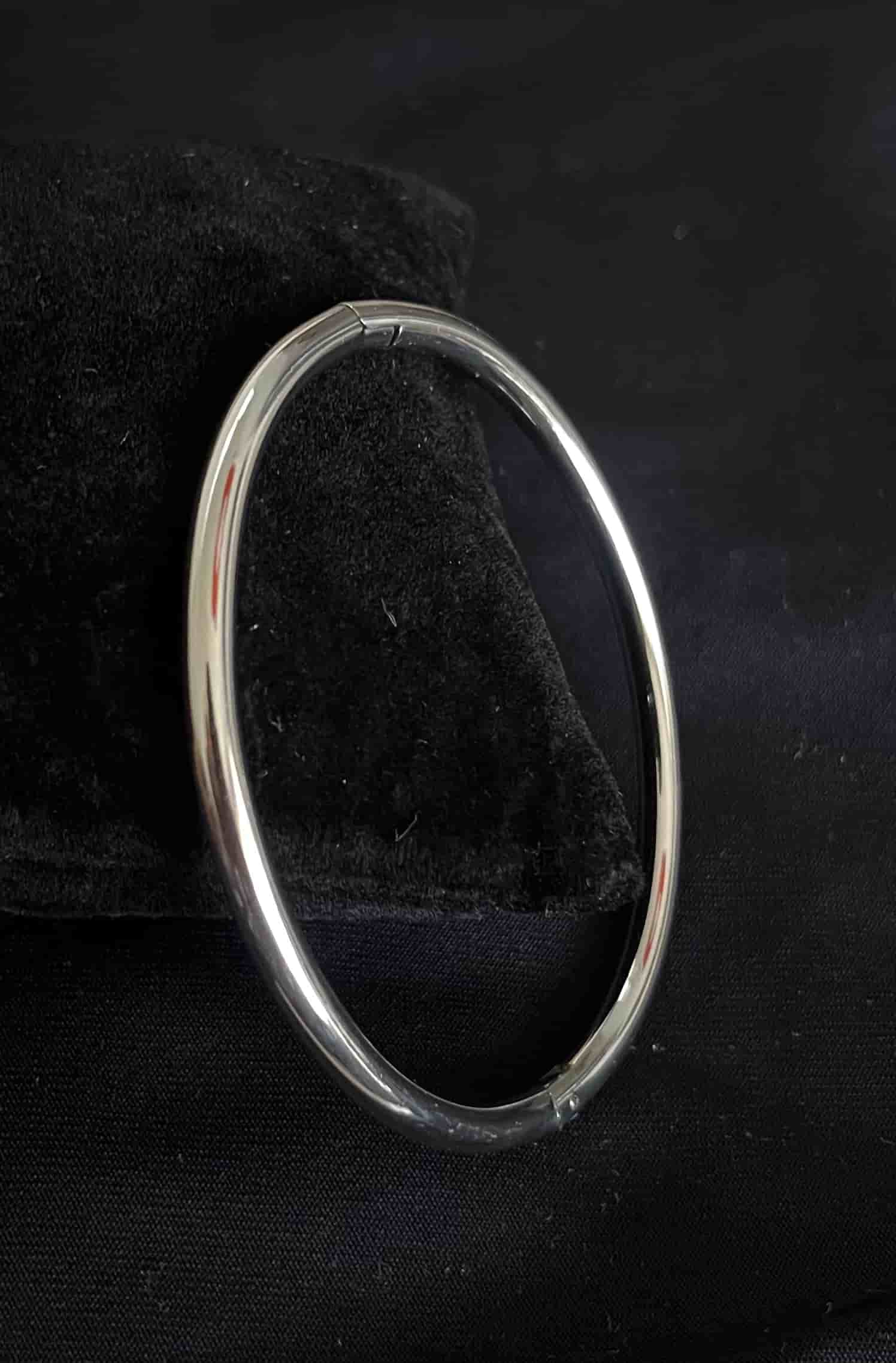 Brazalete Tubular Plateado