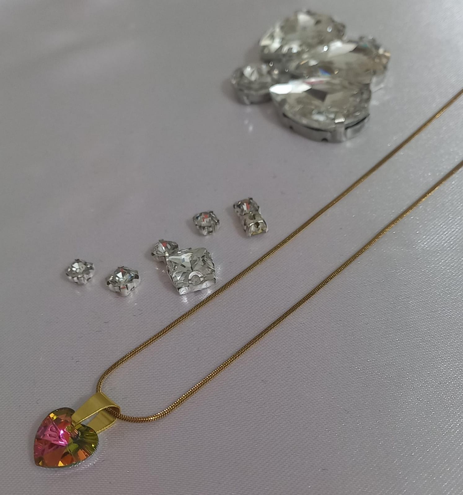 Cadena Corazon de Cristal