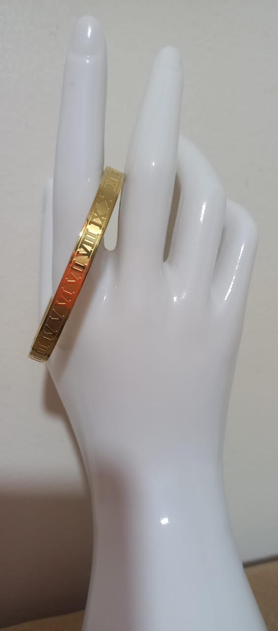 Brazalete Griego Ancho Dorado