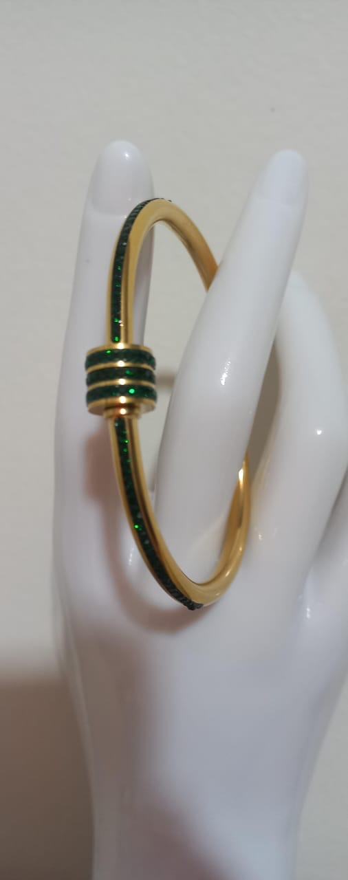Brazalete de Circones Verdes Barril Tres Lineas