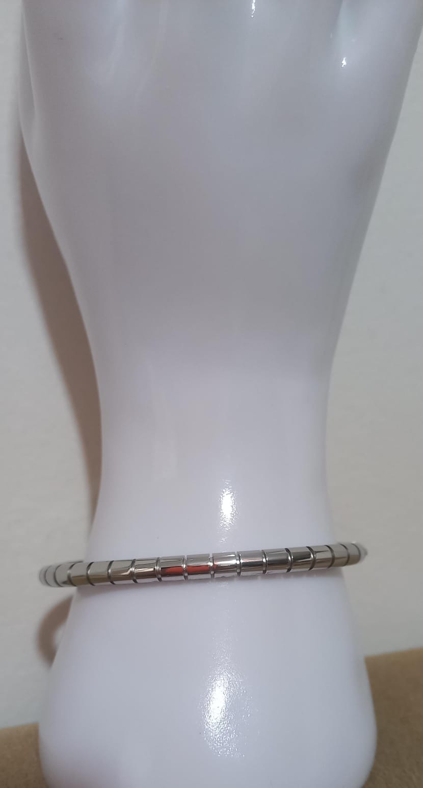 Brazalete Barriles plateado