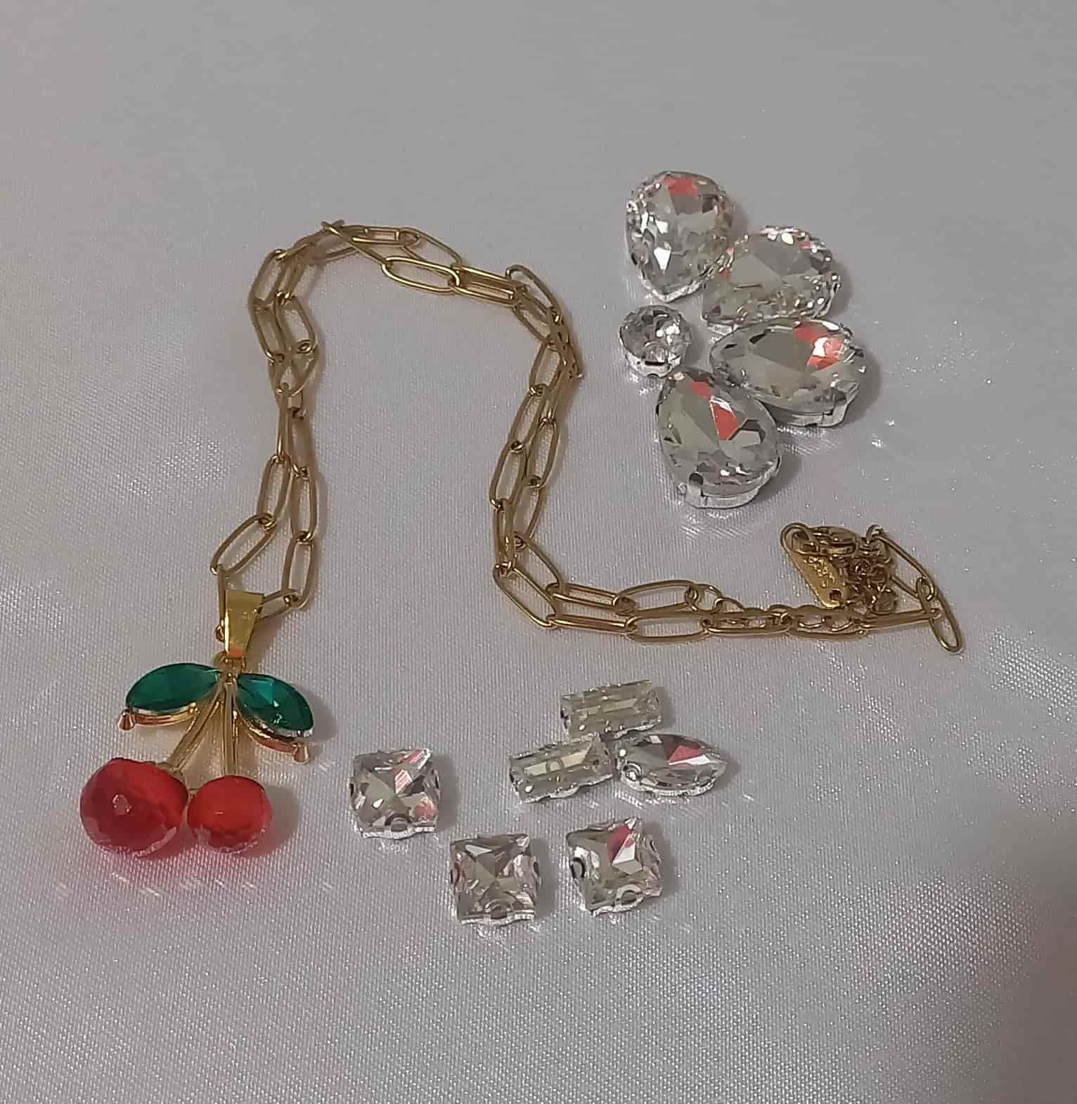 Cadena Eslabones Cereza Roja