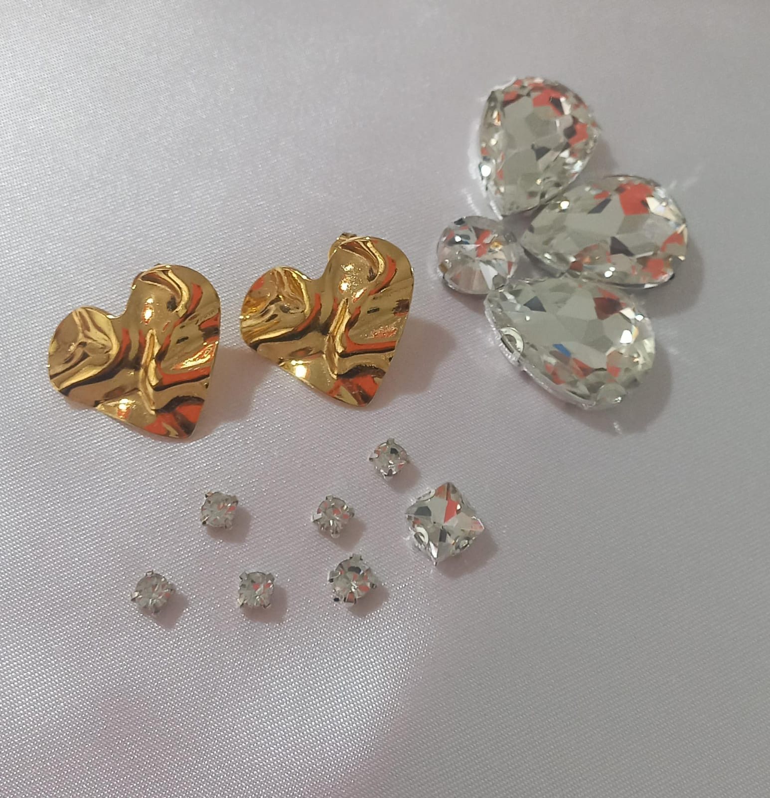 Aretes de Corazon Corrugado