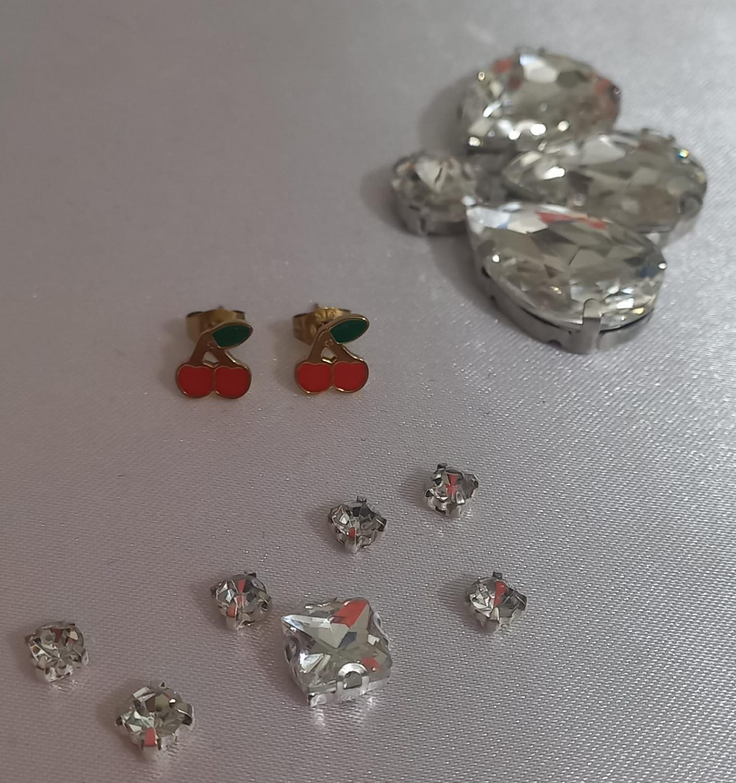Aretes de Cerecitas Rojo