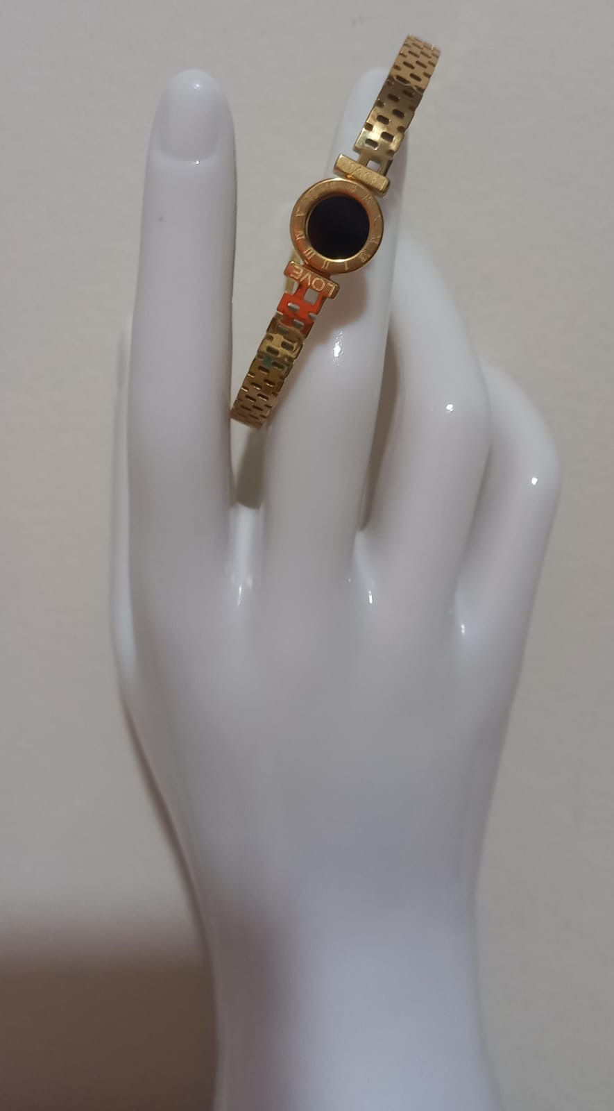 Brazalete Rueda Griega Dorado