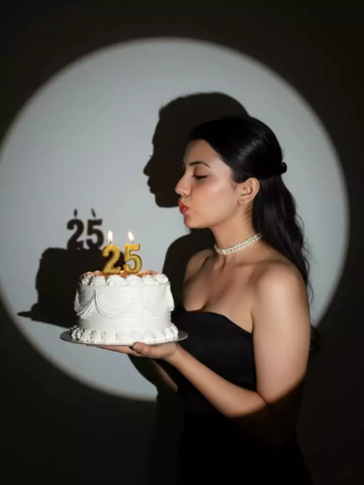 25th Birthday Celebration Cake
