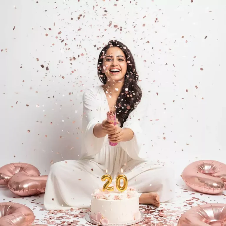 Birthday Cake with Number Topper