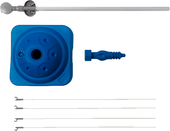 X Banner Base Agua Azul Doble Vista