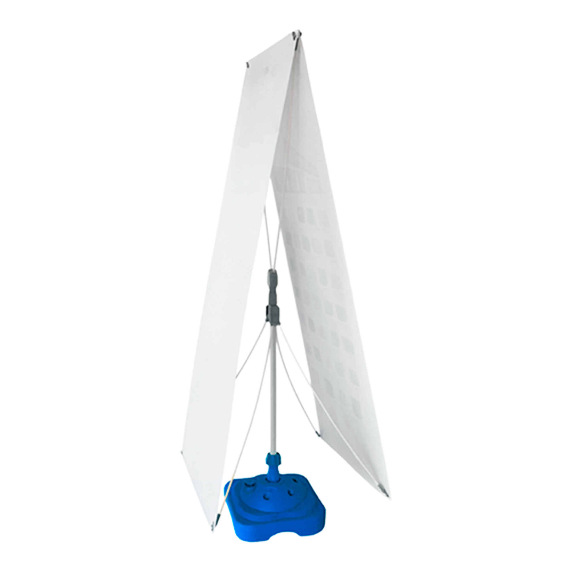 X Banner Base Agua Azul Doble Vista