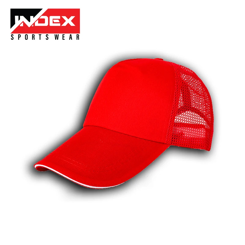 Red Mesh Sports Cap
