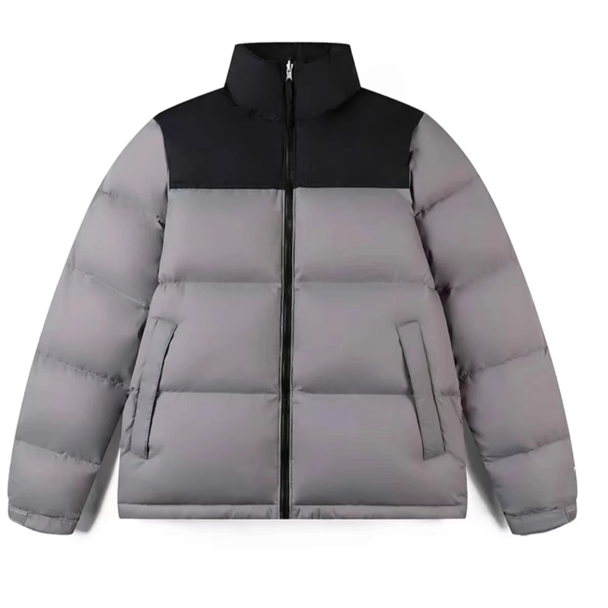 Men's two-tone winter puffer jacket