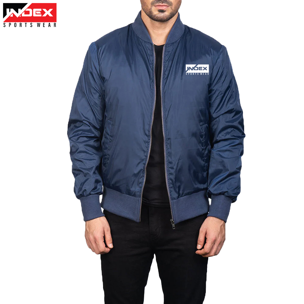 INDEX SPORTSWEAR  Navy Blue Bomber Jacket