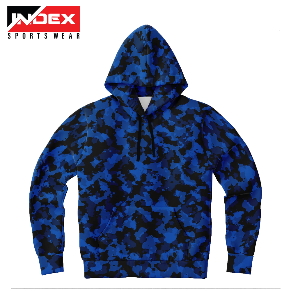 Blue Camouflage Hoodie